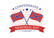 Confederate Memorial Day Illustration