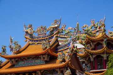 Wall Mural - Traditional Chinese Temple roof tile