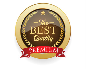 Poster - Premium quality golden design badge vector collection