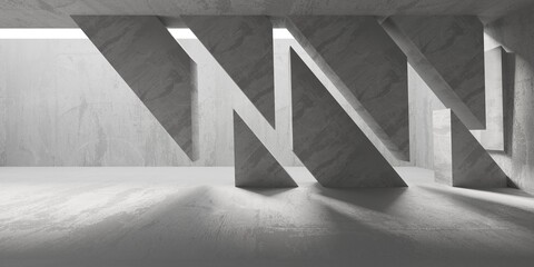  Abstract architecture interior background. Modern concrete room