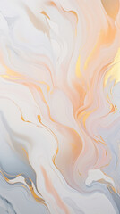 Poster - A vibrant and mesmerizing abstract painting with swirling white and yellow colors