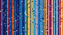 Abstract Background, Retro Vintage Geometric Strip And Spot Style Art Illustration, Generative Ai