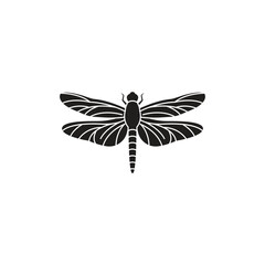 Wall Mural - dragonfly icon vector