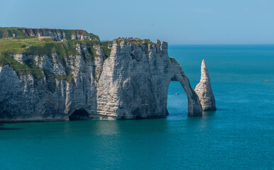 Poster - Falaises et aiguille d'Étretat, Seine-Maritime, France