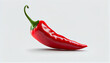 © FH Multimedia - Red hot chili pepper isolated on transparent and white background, red hot chili pepper, Ai generated image