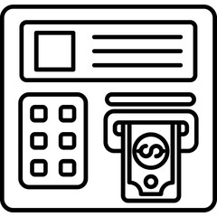 Poster - Atm machine Icon