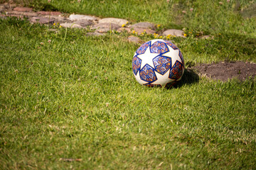 soccer ball on grass