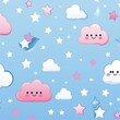 © Varaporn - Kawaii Festivity Galore Seamless Patterns for Festival Artistry Background