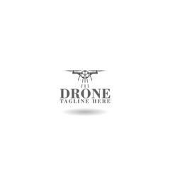 Wall Mural - Drones for Agriculture logo template with shadow