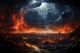 天変地異が襲った世紀末的な風景
