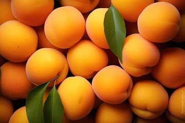 Wall Mural - Apricot food background 