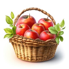 Poster - basket with apples