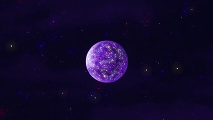 Wall Mural - Moonlight With Twinkling Stars, Animated Background