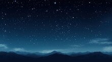 Night Sky With Stars. Generative AI