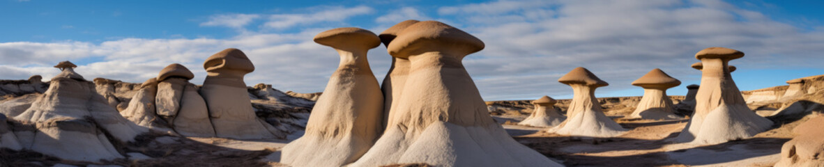 Poster - Bisti De-Na-Zin Wilderness Area New Mexico - Generative AI