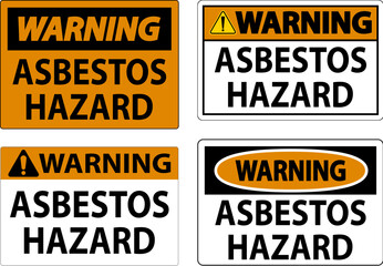 Asbestos Warning Signs Asbestos Hazard Area Authorized Personnel Only