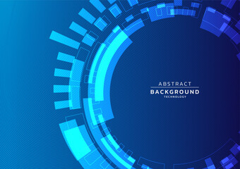 Wall Mural - abstract technology background hi-tech communication concept futuristic digital innovation backgroun