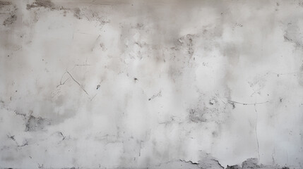 Wall Mural - Old white concrete wall background texture, Generative AI.