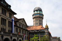 Tower Of The Urania Observatory In Zurich