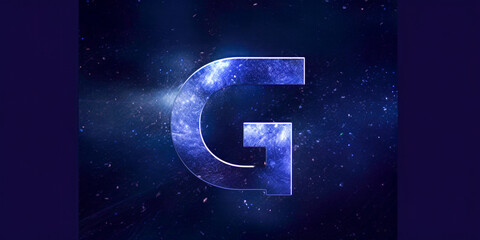 Poster - A commercial logo with letter G - Generative AI