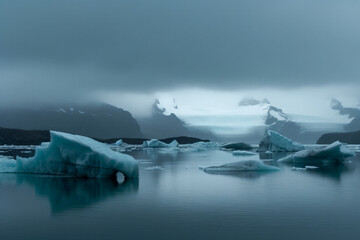 Sticker - Icebergs in the water - Generative AI