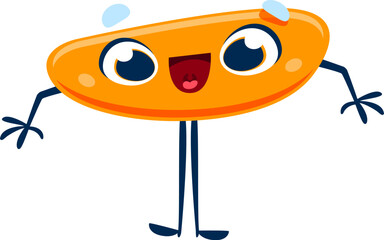 Aufkleber - Cartoon cute, funny minus character. Isolated vector mathematics symbol for subtraction tasks with adorable playful expression and quirky personality. School math educational sign with smiling face