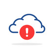 cloud computing error icon like data issue