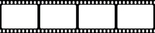 Old Grunge Movie Film Long Strip, Vintage Filmstrip Roll Frame, Vector Photo Background. Film Strip Icon. Video Tape Photo Film Strip Frame Vector.
