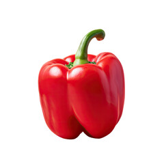 Wall Mural - Red bell pepper on dark surface