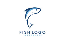 Fish Logo Design Template Vector Illustration With Creative Idea