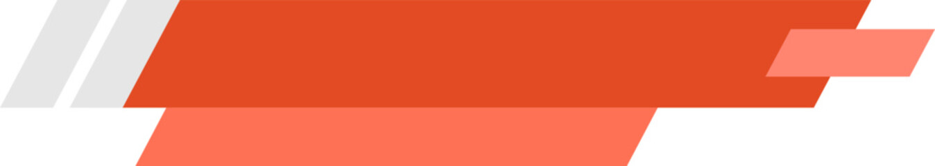 Wall Mural - Orange News Lower Third Element