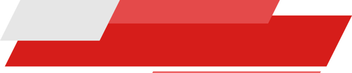 Wall Mural - Red News Lower Third Element