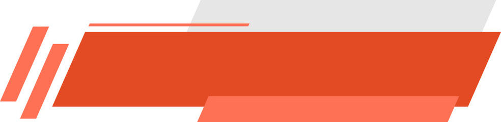 Wall Mural - Orange News Lower Third Element