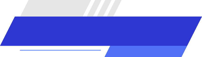 Wall Mural - Blue News Lower Third Element