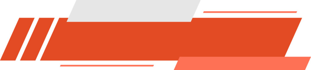 Wall Mural - Orange News Lower Third Element