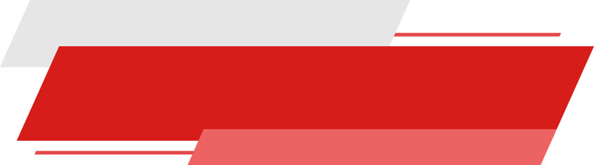 Wall Mural - Red News Lower Third Element