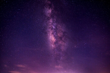 Wall Mural - blue night sky milky way and star on dark background.universe filled with stars, nebula and galaxy w