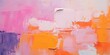 Closeup of abstract rough pink orange colorful multicolored art painting texture, with oil brushstroke, pallet knife paint on canvas (Generative Ai)