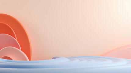 Wall Mural - Simple Pastel Colors Abstract Background