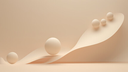 Wall Mural - Simple Nude Colors Abstract Background 
