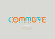 © Vectoran - Vector of stylized modern font and alphabet