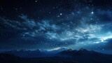 Fototapeta Kosmos - 
Shooting stars in the night sky, 8k, qhd,