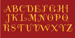 © KeePing - Golden calligraphy font, alphabet letters font