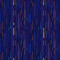 Poster - City street lights abstract seamless pattern