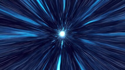 Wall Mural - Speed of Light, Hyper Speed, Warp Drive. Seamless loop