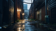 Empty Dark And Scary Back Alley