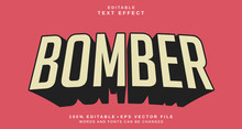 Editable Text Style Effect - Bomber Text Style Theme.