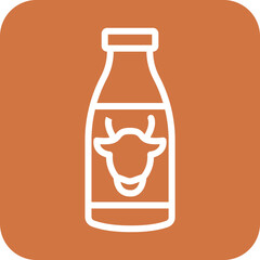 Poster - Vector Design Milk Bottles Icon Style