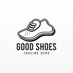 Shoe logo design concept. Shoes logo template. Man fashion logo design template