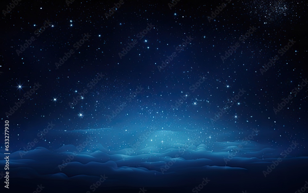 Beautiful night sky. Night starry sky dark blue space background with ...